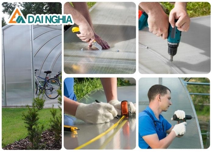 Hướng dẫn thi công tấm Poly rỗng 8mm