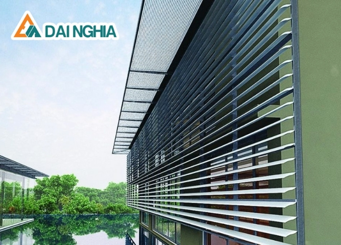 Lam thông gió nhôm che nắng