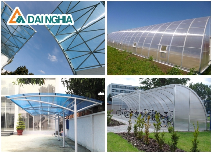 Ứng dụng tấm Poly rỗng 10mm