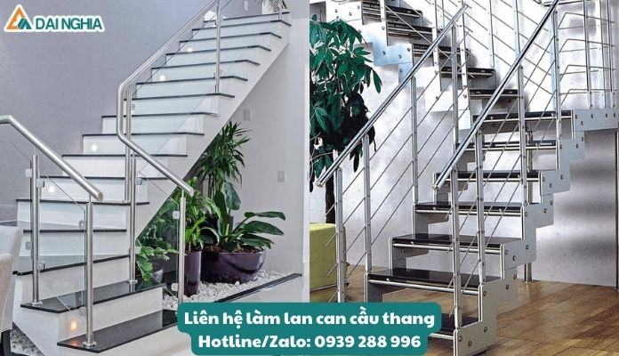 Kết hợp giữa tính thẩm mỹ và chức năng - Mẫu lan can cầu thang bằng Inox