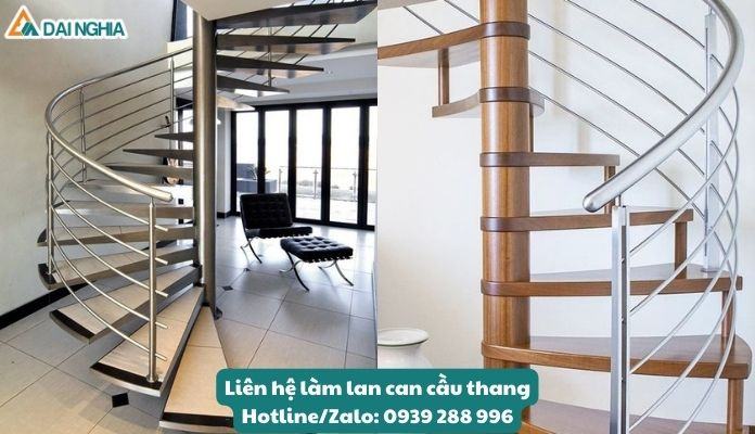 Dễ dàng bảo quản và duy trì - Mẫu lan can cầu thang bằng Inox