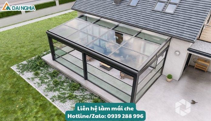 Công dụng của mái che kính cường lực