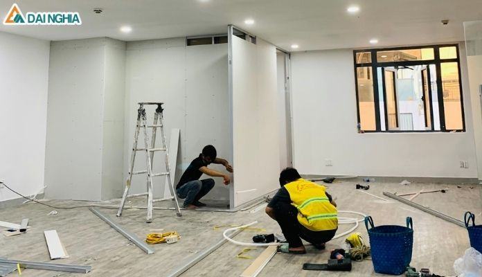 Vách Ngăn Thạch Cao Cho Văn Phòng
