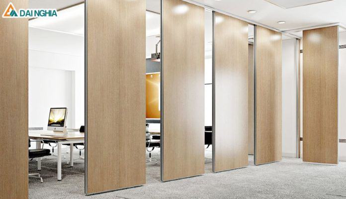 Vách ngăn tường gỗ sang trọng cho nhà hàng cao cấp