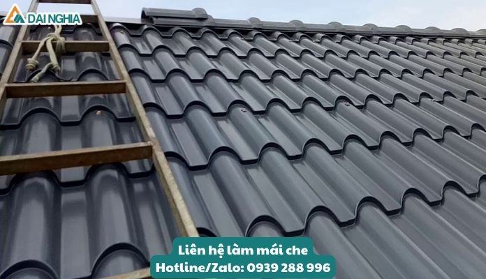 Mái che tôn có cấu trúc giả ngói