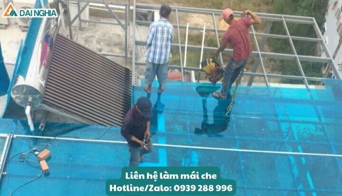 Quy trình thi công mái che hiện đại