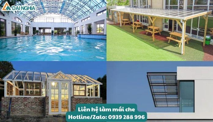 Xu hướng sử dụng mái che Poly