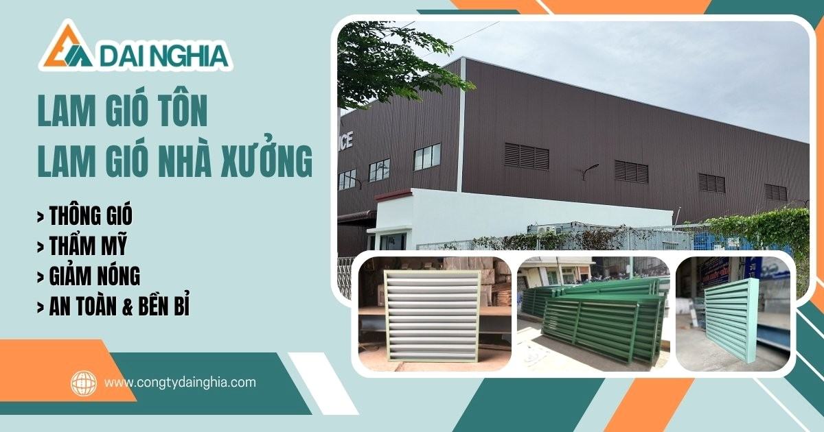Đơn vị cung cấp lam gió tôn cho doanh nghiệp
