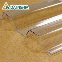 Tấm poly 7 sóng vuông dày 0.8mm