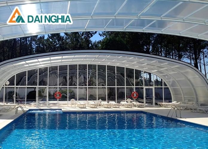 Giá tham khảo cho giải pháp mái che hồ bơi nhựa Poly