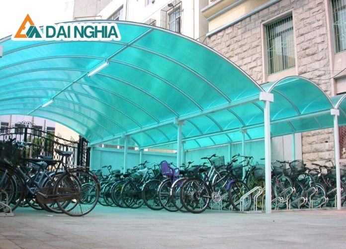Giới thiệu mái vòm nhà xe tấm Polycarbonate