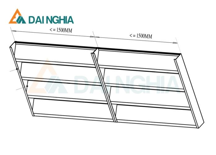 Bản vẽ lam gió nhôm lá sách