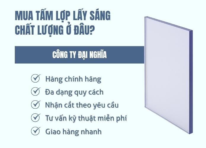 Mua tấm lợp lấy sáng chất lượng ở đâu?