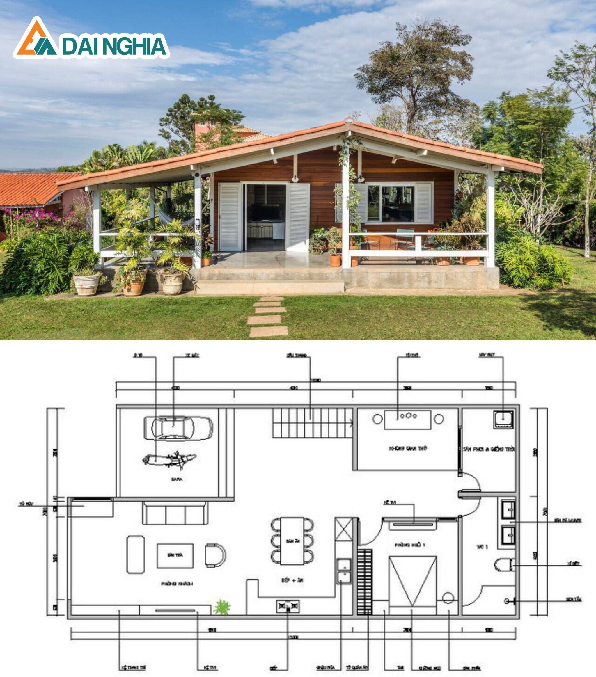 Thiet ke Nha thep tien che 1 tang