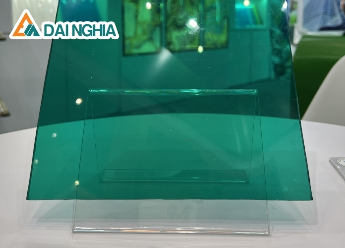 Tấm Poly đặc 1mm màu xanh lá hàng Việt Nam