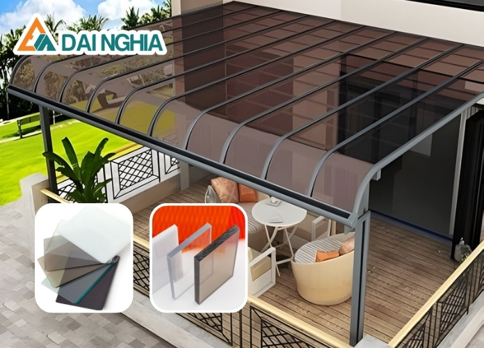 Tấm Poly đặc 2.4mm màu trà là gì?