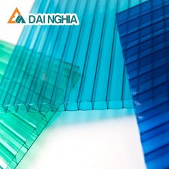 Báo giá tấm Poly rỗng 6mm xanh biển