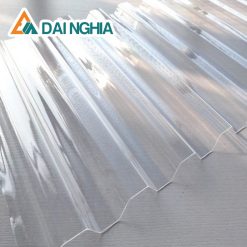 Báo giá tấm Poly sóng 0.6mm trắng trong