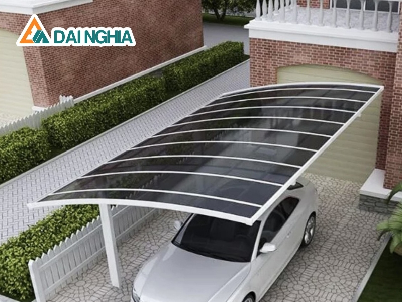 Công ty Đại Nghĩa cung cấp tấm Poly rỗng 5mm khói lấy sáng giá tốt