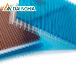 Tấm Poly rỗng 6mm xanh biển lấy sáng